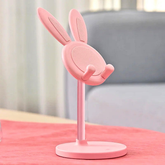 Cute Rabbit Phone Stand — Adjustable Desktop Holder